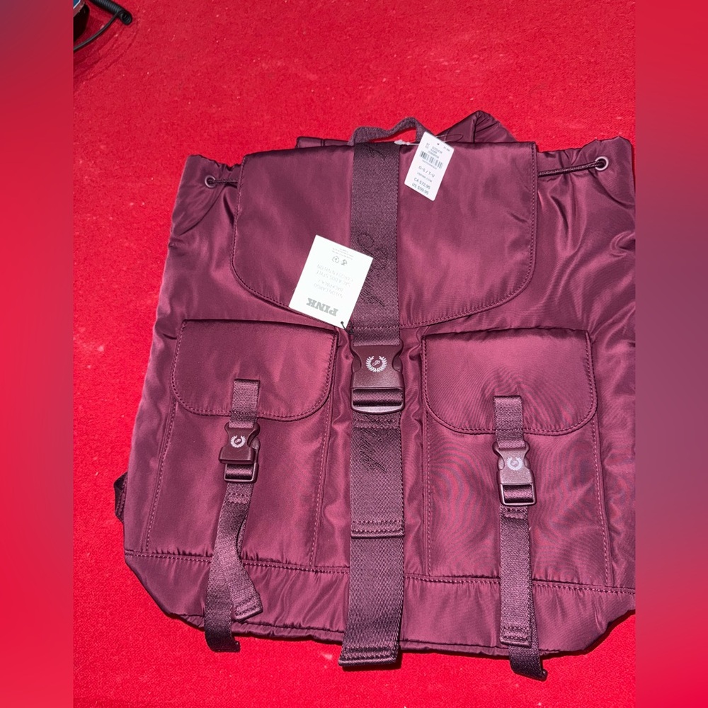 PINK Victoria's Secret Burgundy Backpack